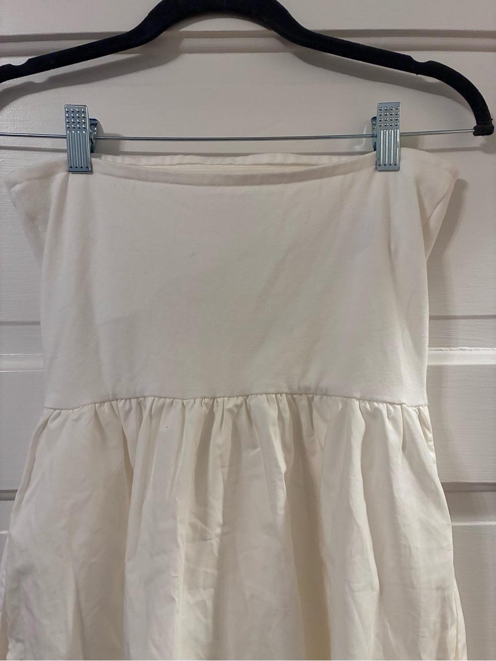 NWT Gap Mixed Media Midi Dress Off White Size XS Petite - Picture 5 of 7
